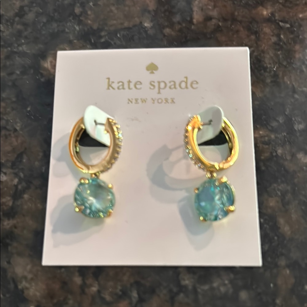 Kate Spade Gold and Blue Earrings